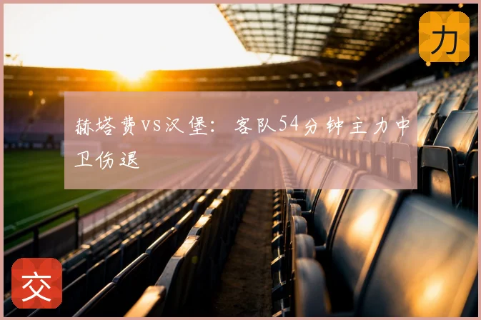 赫塔费vs汉堡：客队54分钟主力中卫伤退